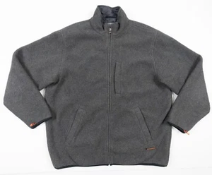 Weatherproof Brand Jacket Adult Large Gray Full Zip Fleece Long Sleeve Mens - Picture 1 of 11