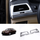 For Honda Accord Crosstour 2008-2012 Silver Console Side Air Outlet Vent Covers