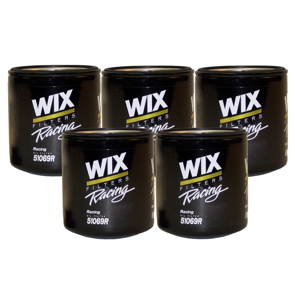 Wix Racing Set of 5 Engine Motor Oil Filters For Buick Cadillac Chevy GMC StdAsp - Image 1 of 1