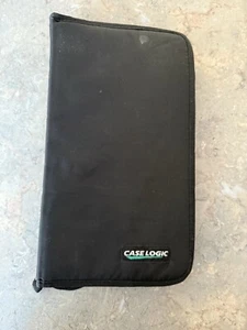 Case Logic 64-Disc Zip Around CD/DVD/Blu-Ray Storage Case Wallet Binder, Black - Picture 1 of 8