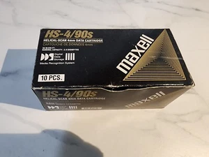 Maxell HS-4/90s DOS 4mm Data Cartridge -Box Of 10 - Individual Cartridge Sealed - Afbeelding 1 van 4