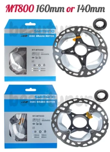(1 pieza) Rotor de freno de disco Shimano RT-MT800 140 mm o 160 mm bloqueo central con anillo de bloqueo - Imagen 1 de 1