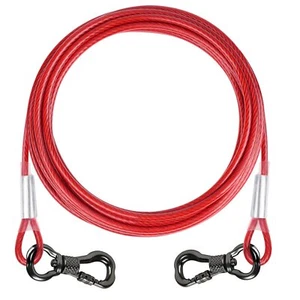 XiaZ Dog Tie Out Cable Heavy Duty Dog Chains for Outside with Lockable Hook P... - Picture 1 of 6