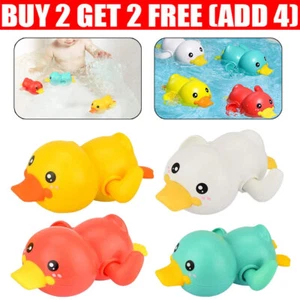 4PCS Baby Bath Toys,Cute Colored Little Yellow Duck Baby Gift Bathroom Bathing - Picture 1 of 8