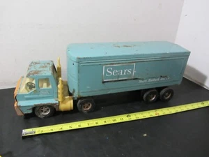 vintage Ertl Sears Roebuck semi tractor trailer truck blue large metal - Picture 1 of 16