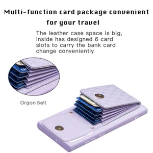 Fashion Cute Leather Wallet Card Case Cover For Samsung S23Ultra S22 S21 A53 A34 - Picture 1 of 10
