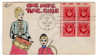 #880 John Philip Sousa Composer Famous American FDC 1940 Jack Follows AddOn - Image 1 of 2