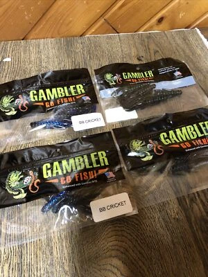 Lote de 4 cebos de pesca de cricket BB para jugadores nuevos Foto 1 de 4