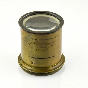 Dallmeyer Triple Achromatic Rigid No.3 10" x 8" Brass Bound Barrel Lens - Picture 1 of 7