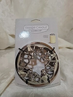 Yankee Candle Penquin Silvertone Metal Illuma Lid - NEW Foto 1 de 2