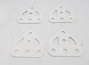 Meccano Flat Trunnion, white x 4 (126a) - Picture 1 of 1