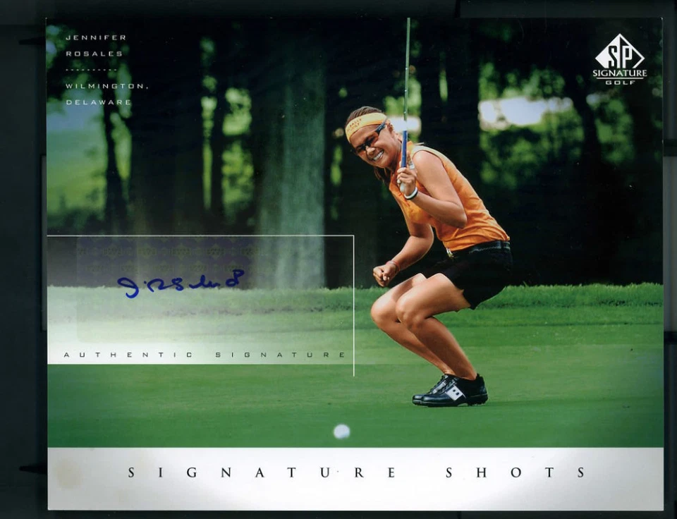 Jennifer Rosales Autographed Signed Upper Deck 2004 Golf SP Signature 8x10 Photo - Image 1 of 1