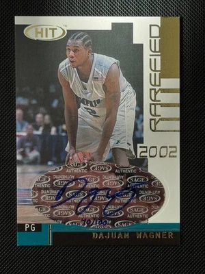 2002-03 SAGE Hit Rarefied Gold Auto /100 Dajuan Wagner #G39 Rookie Auto RC - Image 1 of 2