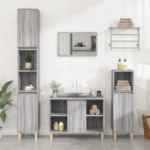Armario para Lavabo Mueble de Tocador Lavamanos Baño Madera Contrachapada vidaXL - Imagen 1 de 139