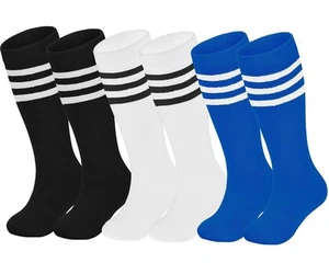 3 Packs Toddler Soccer Socks Kids Soccer Socks Girls Boys Soccer Socks Toddle - Picture 1 of 7