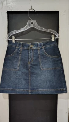 Mujer St Johns Bay Azul Denim Skort Elástico Talla 4 Foto 1 de 4