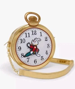 Loungefly Disney Alice in Wonderland White Rabbit Pocket Watch Crossbody NEW Tag - Picture 1 of 2