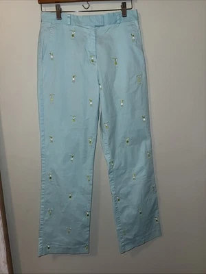 Women’s Lilly Pulitzer blue golf pants slacks size 6 embroidered - Image 1 of 4