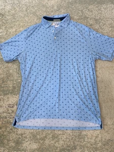 Polo de golf Tasc Bamboo Performance talla grande con botones azul manga corta - Imagen 1 de 7