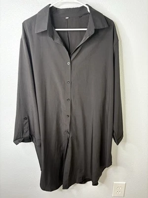 Black Button Down size 5XL - Image 1 of 4