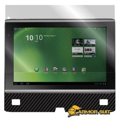 ArmorSuit MilitaryShield Acer Iconia A500 Screen Protector + Black Carbon Fiber - Image 1 of 4