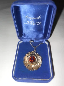 Donald Simpson necklace original box beautiful condition long chain vintage - Picture 1 of 9