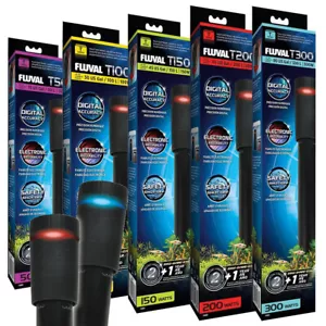 Fluval Aquarium Heaters Fish Tank T-SERIES Advanced 50w 100w 150w 200w 300w - Picture 1 of 12