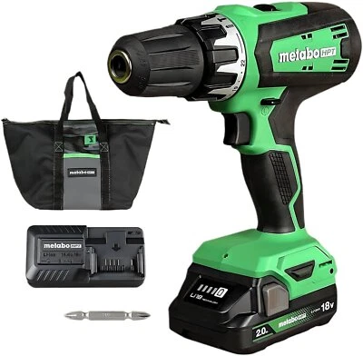 Metabo HPT DS18DFX 18V Cordless Drill Driver 1/2-Inch 2.0Ah Li-Ion Battery Kit - Image 1 of 4