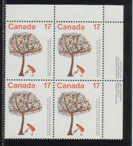1979 Canada SC# 842 UR - UN Year of The Child - Plate Block M-NH Lot # 2940 - Picture 1 of 1