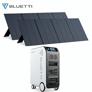 BLUETTI EP500Pro 5100Wh Power Station Generator LiFePO4 +2x 350W Solar Panels