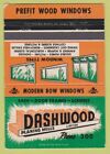 Housse de livre d'allumettes - Dashwood Raboting Mills SUR bois 40 Strike
