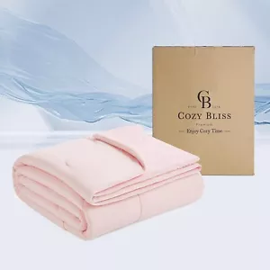 Lightweight Natural Cooling King Size Comforter for Night Sweats & Families - Picture 1 of 9