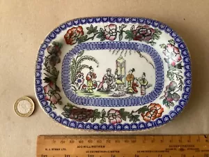 SOPORTE DE PURÉ/TETERA PATRÓN CHINOISERIE IRONSTONE DE MEDIADOS DEL SIGLO XIX - Imagen 1 de 8