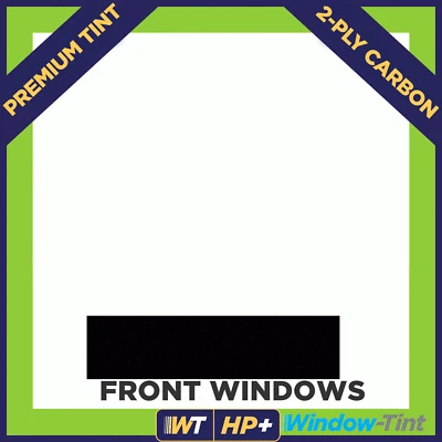 Para Peugeot 308 5 Puertas 2008-2013 Carbono Pre Corte Ventana Tinte Delantero Premium HP+ Foto 1 de 4