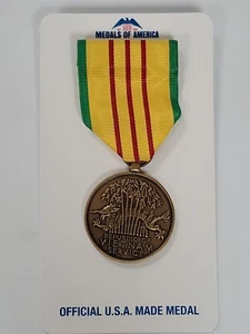 MEDALLAS DE AMÉRICA República de Vietnam Medalla de Servicio y Cinta NUEVAS - Imagen 1 de 3