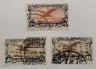 MEKSYK 1927-1929 #C2, C4 Znaczki poczty lotniczej -Znak wodny CORREROS MEKSYK - Używane/Hngd