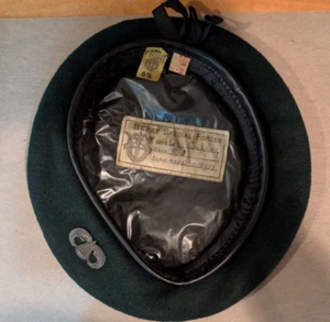 US Army Vietnam Special Forces Green Beret size 6 7/8 1963/64 - Picture 1 of 9
