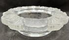 Vtg Lalique Style Unsigned Honfleur Crystal Dish Few Minor Scratches