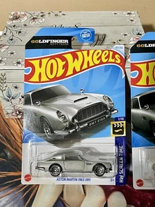 Hot Wheels Aston Martin 1963 DB5 #107 HW Screen Time - Goldenfinger Sixty Years - Picture 1 of 1