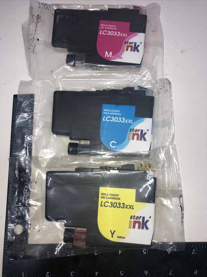 LC30333 For Brothers Tank 3 Pack Color Only  Ink Cartridges / LC3033XXL  FS - Image 1 of 1