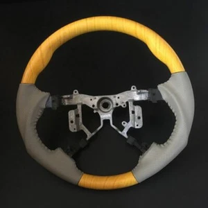Yellow Wood Grain X Ivory Sport Type Steering Wheel For Toyota ESTIMA 50 - Bild 1 von 6