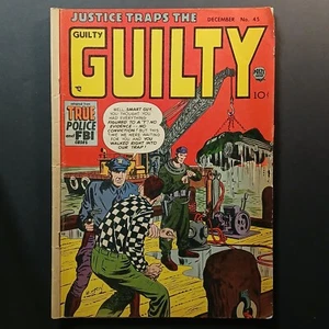 1952 Justice Traps the Guilty Headline Comic Book #45 - Picture 1 of 3