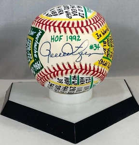 Rollie Fingers Signed OAL VCBC SuperStats Baseball, Hand Painted, HOF, JSA Cert. - Picture 1 of 9