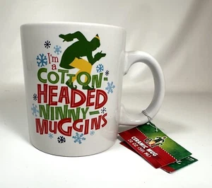 BUDDY THE ELF “I’M A COTTON HEADED NINNY MUGGINS” COFFE MUG 20 Oz. NWT - Picture 1 of 4