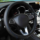 Car Accessories Steering Wheel Cover Black Leather Anti-Slip 15''/38Cm Universal