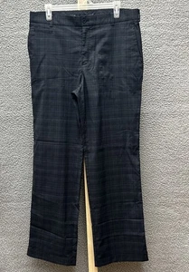 Nike Golf Pants Mens 33x30 Gray Plaid Lightweight Straight Leg Stretch - Picture 1 of 17