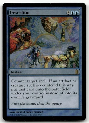 Desertion #4 (Foil) (MP) Commander's Arsenal CM1 Magic MTG - Image 1 of 2