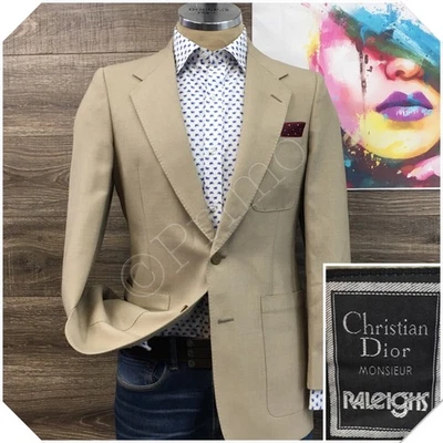 Blazer Abrigo Deportivo Chaqueta Informal DE COLECCIÓN DIOR Para Hombres Talla 36S Traje de Lana Dos Botones Foto 1 de 4