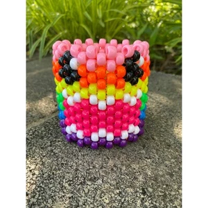 Rainbow Domo Kandi Cuff - Picture 1 of 5