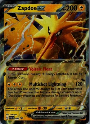 Zapdos ex Promo SV: Scarlet & Violet Promo Cards 049 NM - Image 1 of 2